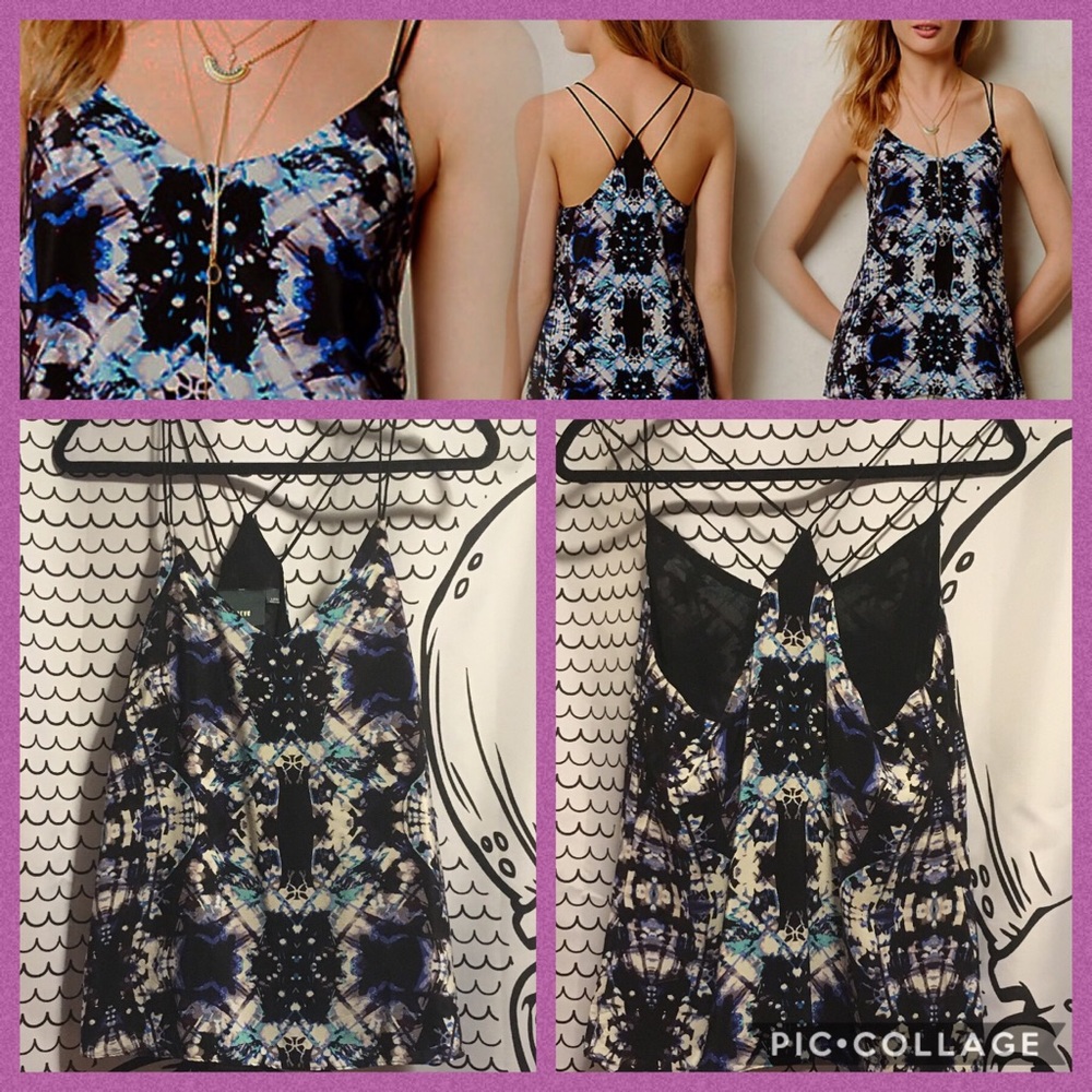 EUC Maeve Strappy Kaleidoscope Tank EUC M